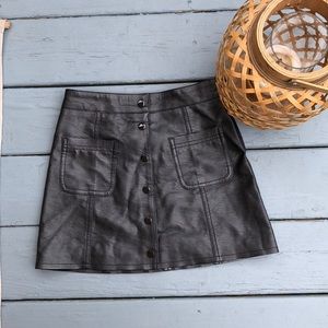 Pleather Skirt